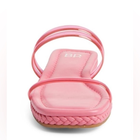 Nordstrom BP Viola Barbie Pink Braided Flat Slide Sandals - Picture 4 of 14